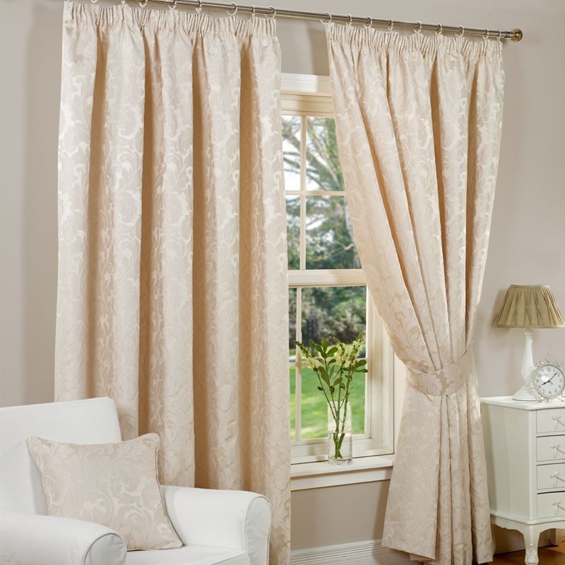 Monaco Curtains (45" Width x 72" Drop) - Natural